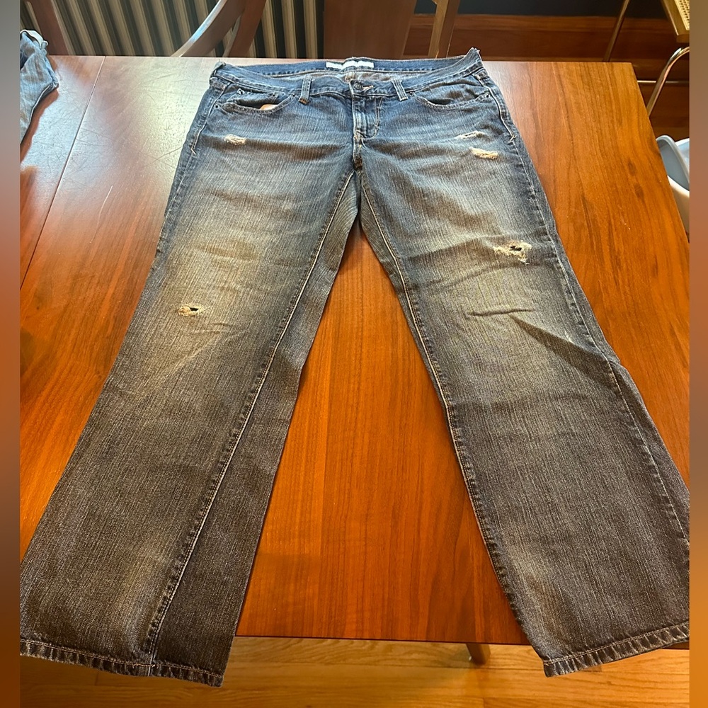 Old navy jeans - distressed, no stretch